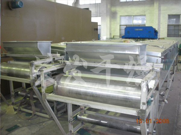 方便米飯蒸熟之專用帶式干燥機